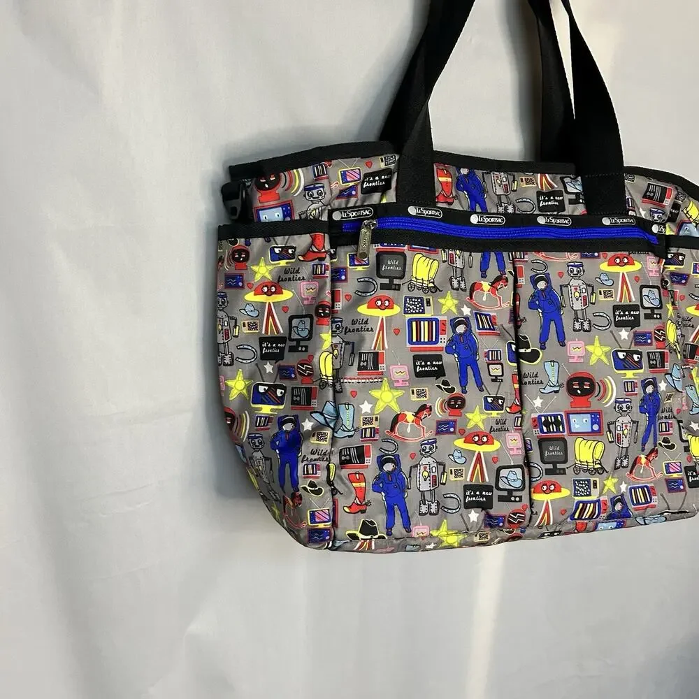 LeSportsac Ryan Baby Tote Diaper Bag Buckaroo HTF Rare With Changing Pad